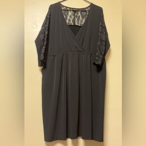 🩷 2/$40 🩷 Plus Size Torrid Black Lace Detail Dress